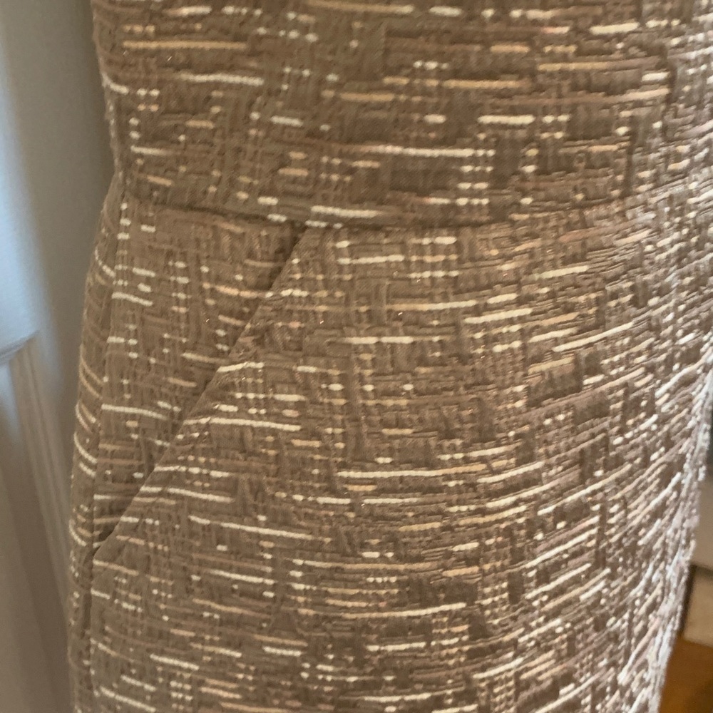 Banana Republic Textured Brown Midi Dress - Picture 3 of 5